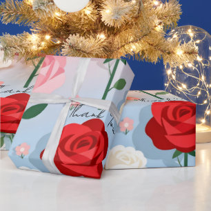Vintage-Rosengarten - Geschenkpapier