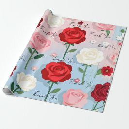 Vintage-Rosengarten - Geschenkpapier