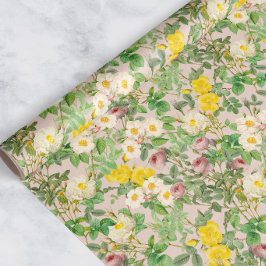 Vintage-Rosengarten-Verpackungspapier in zartem Ro Geschenkpapier