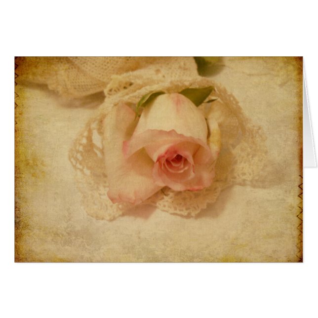 Vintage-Rosenkarte (Vorderseite (Horizontal))