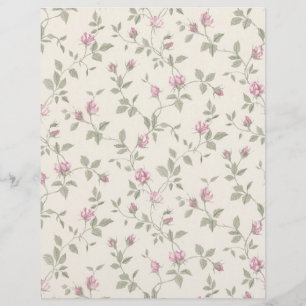 Vintage Rosenknospe Ivory Arts & Craft Scrapbook
