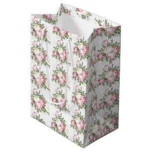 Vintage Rosenstapel Mittlere Geschenktüte