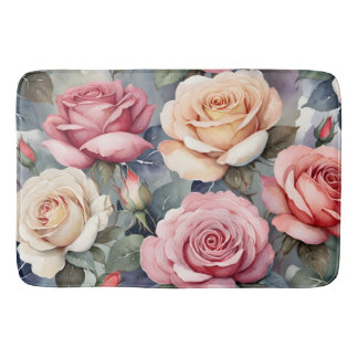 Vintage roses badematte
