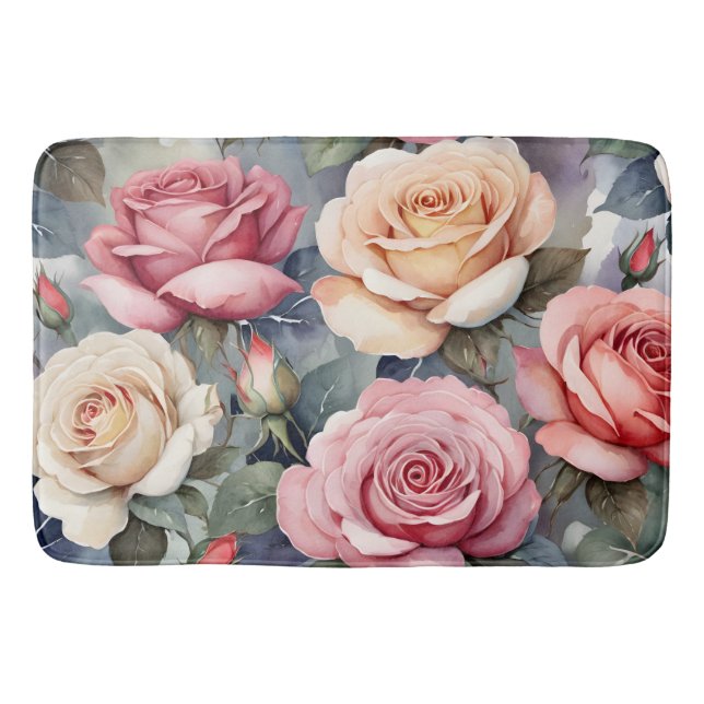 Vintage roses badematte (Vorderseite)