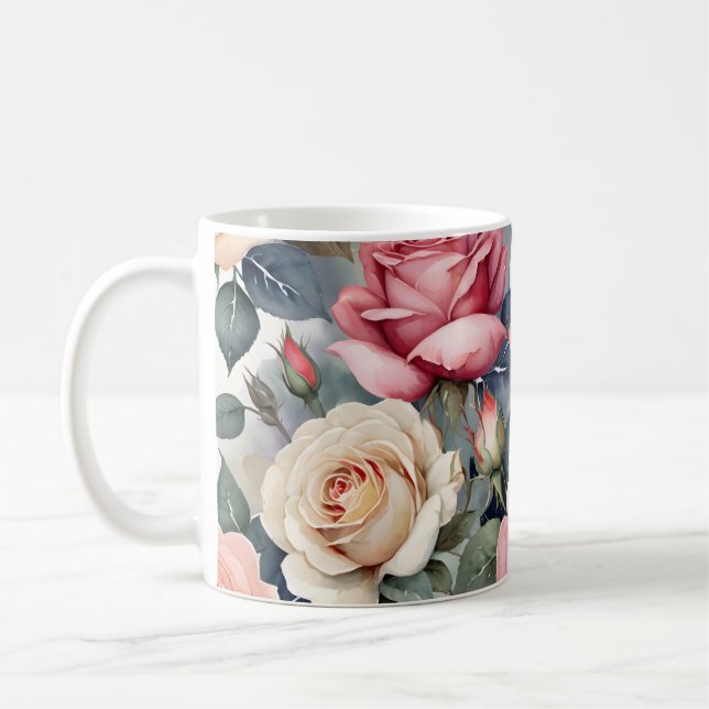 Vintage roses kaffeetasse (Links)