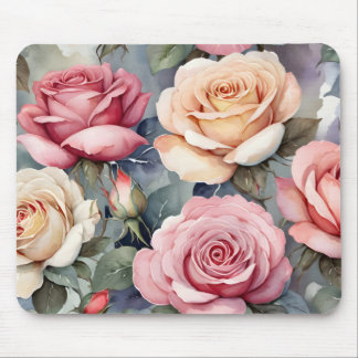 Vintage roses mousepad