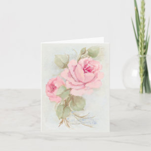 Vintage Roses Note Cards Karte