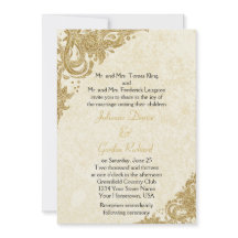 Vintage Rosetten aus Gold bei Cream Wedding