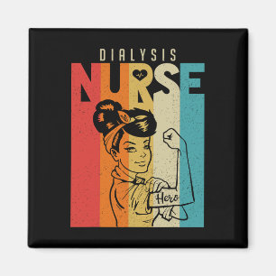 Vintage Rosie The Riveter Dialyse-Krankenschwester Magnet