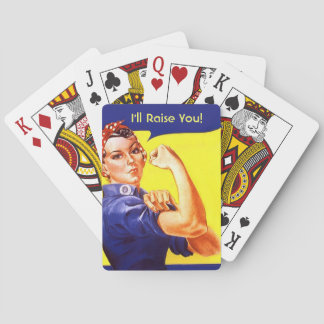 Vintage Rosie the Riveter Playing Cards Any Text! Spielkarten
