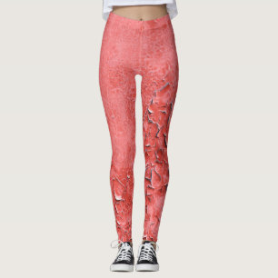 Vintage-Rostige-Eisenwand-Textur Leggings