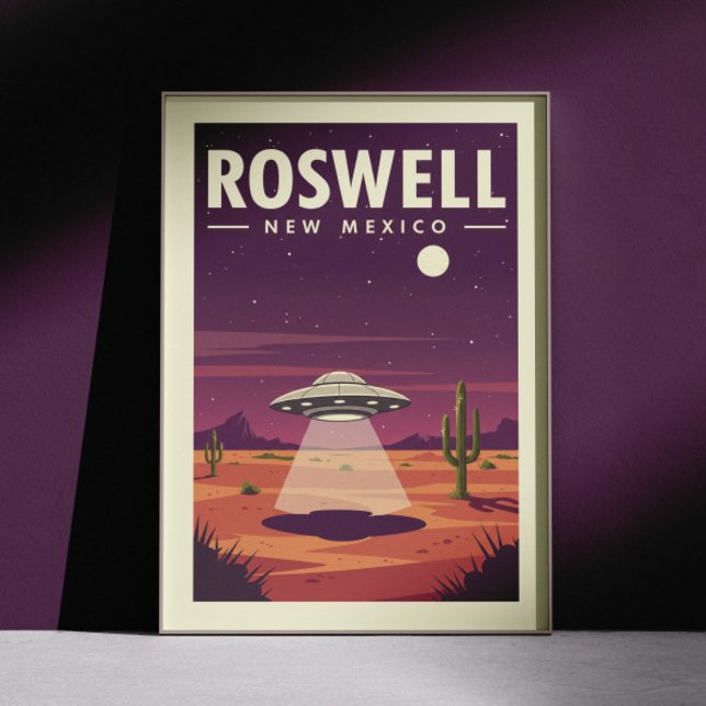 Vintage Roswell New Mexico Poster (Von Creator hochgeladen)