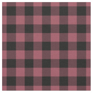 Vintage Rot & Schwarz Kariert Gingham Stoff