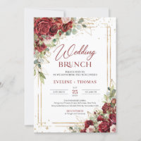 Vintage Rot-und Rot-Rose Goldbrunch