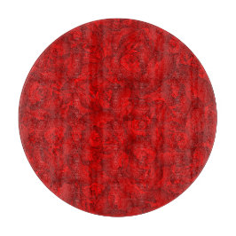 Vintage Rote Flora Schneidebrett