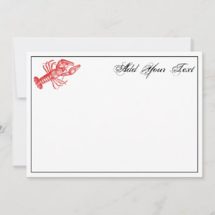 Vintage Rote Hummer #1 Zeichnend