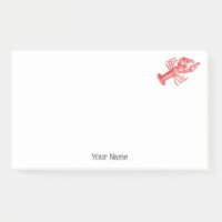 Vintage Rote Hummer #1 Zeichnend