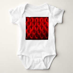 Vintage rote Polsterkissen Textur Baby Strampler