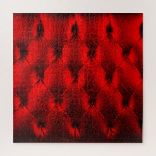 Vintage rote Polsterkissen Textur Puzzle