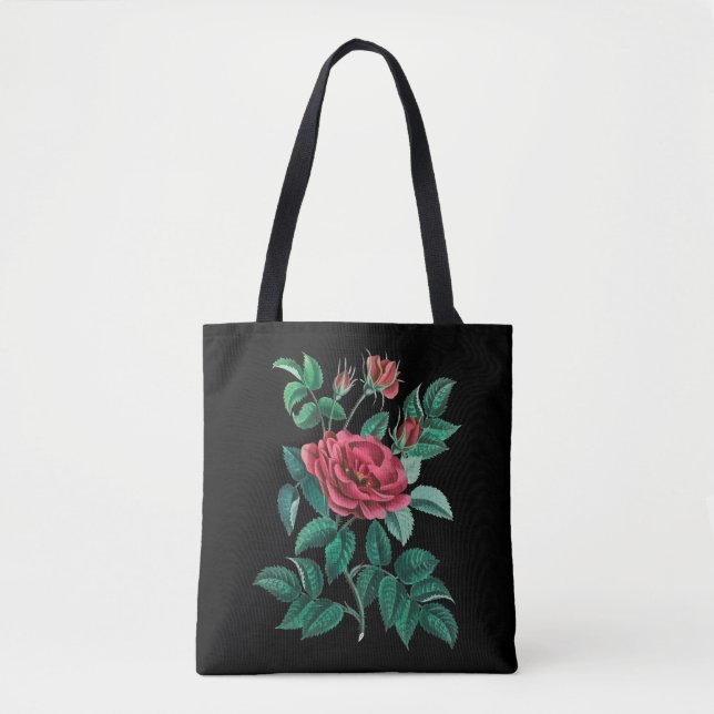Vintage Rote Rose (Vorderseite)