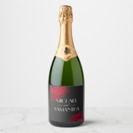 Vintage rote Rose Blütenhochzeit