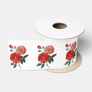 Vintage Rote Rose Illustration Thunder_Cove Satinband