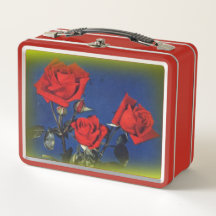 Vintage Rote Rose Lunchbox