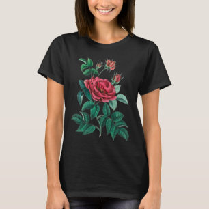 Vintage Rote Rose T-Shirt