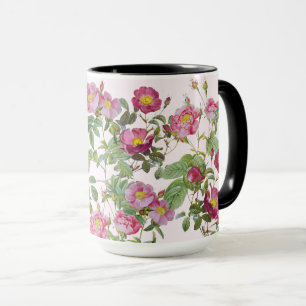 Vintage Rote Rose Tasse