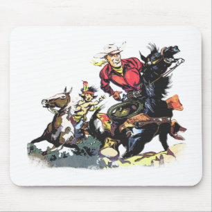 Vintage rote Ryder Geschenke Mousepad