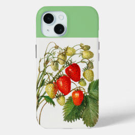 Vintage Rote Strawberry Zweigstelle Kunst Case-Mate iPhone Hülle