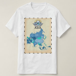 Vintage rotes britisches Schifffahrtsposter T-Shirt