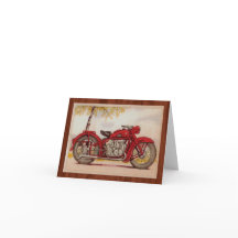 Vintage rotes Motorrad