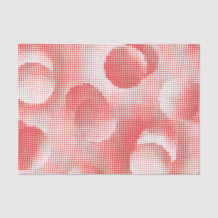 Vintage Rotes Pop-Art-Rasterpunktmuster Seidenpapier