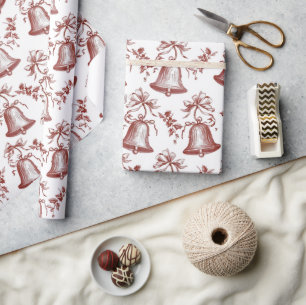 Vintage rotes Weihnachten Geschenkpapier