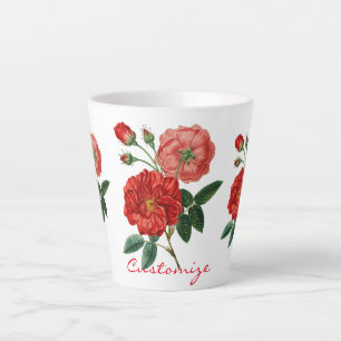Vintage-Rotrose-Illustration Thunder_Cove Milchtasse