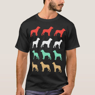 Vintage Rottweiler Hund Retro T-Shirt