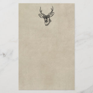 Vintage Rotwild Briefpapier