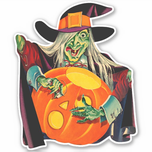 Vintage Rotzunge große Vinyl-Kontur Aufkleber (Vorderseite)