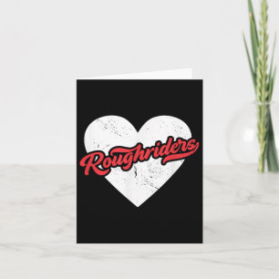 Vintage Roughrider Highschool Go Rough Riders Karte