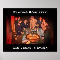 Vintage Roulette Szene, Las Vegas, Nevada