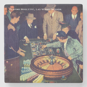 Vintage Roulette Szene, Las Vegas, Nevada Steinuntersetzer