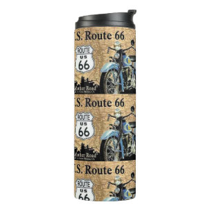 "Vintage ROUTE 666" Thermosbecher