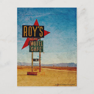 Vintage Route 66 America Einladungspostkarte