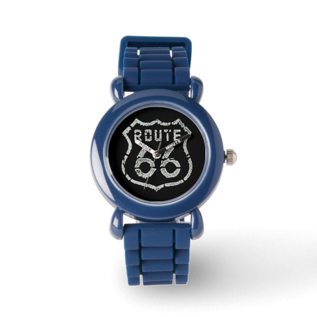Vintage Route 66 Armbanduhr (Vorderseite)