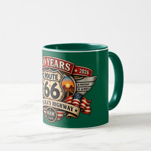 Vintage Route 66 Centennial 100 Jahre 1926–2026 Gr Tasse