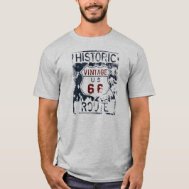Vintage Route 66 Historische Straßenkarte T-Shirt