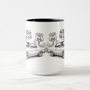 Vintage Route 66 Kaffeetasse