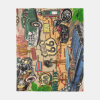 Vintage Route 66, nostalgisches Poster.