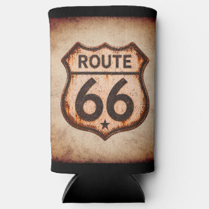 Vintage Route 66 Retro-Reiseutensil Selters Dosenkühler